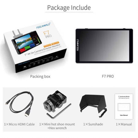 Feelworld F7 Pro 7" Monitor 3D LUT Touchscreen [7]