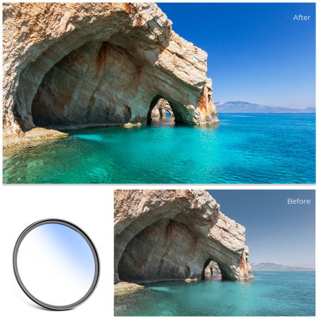 Filtru K&F Concept Slim Blue MC UV 52mm Japan Optics [7]