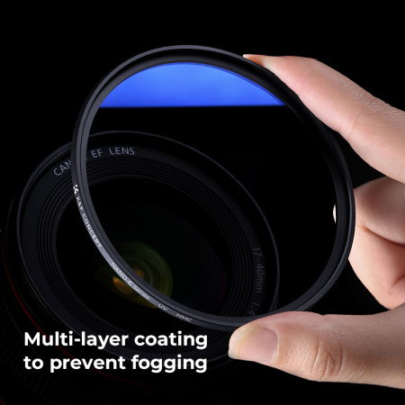Filtru K&F Concept Slim Blue MC UV 52mm Japan Optics [5]