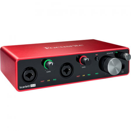Interfete/mixere audio - Focusrite Scarlett 4i4 4x4 Interfață USB Audio/MIDI (a treia generație)