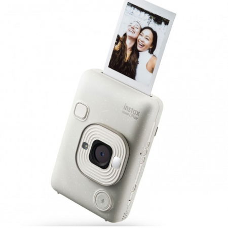 Aparate foto instant - Fujifilm Instax Camera Foto Instant Mini Liplay Misty White