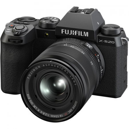 Aparate foto Mirrorless - Fujifilm X-S20 Kit Aparat Foto Mirrorless XF 18-55mm f/2.8-4 R LM OIS (Negru)