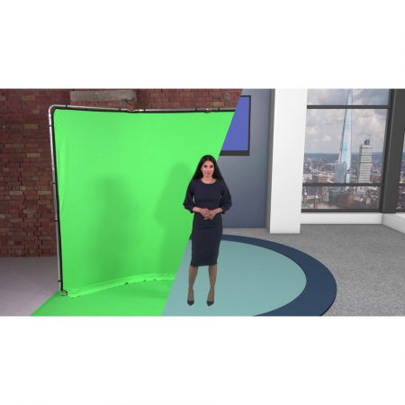 Fundal de podea din vinil 1,37m x 4m Chroma Key Green [7]