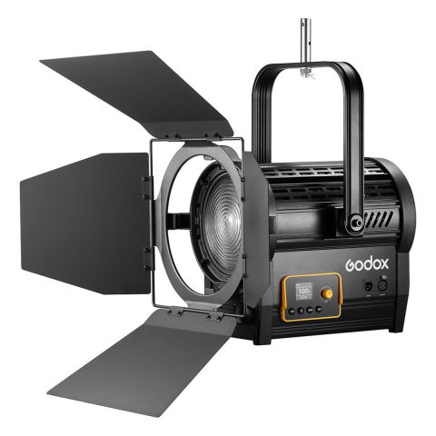 Lumini si blituri - Godox F7-120BI K1 Lampa LED Fresnel 120W Bi-color cu Montare pe Yoke