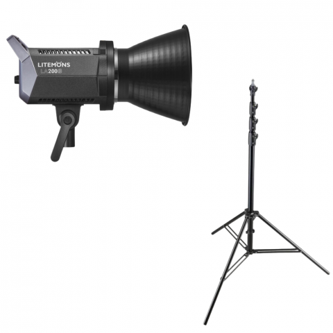 Lumini foto-video - Godox Litemons LA200D Daylight LED Light cu stativ