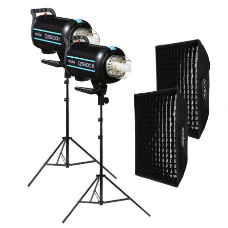 Blituri profesionale - Godox QS600II Kit blituri pentru studio