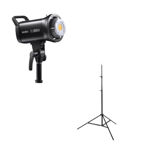 Lumini foto-video - Godox SL100Bi Lampa LED 2800-6500K Montura Bowens cu stativ