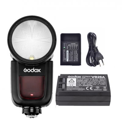 Blituri externe pentru aparate - Godox V1 Blitz TTL cu Cap Rotund dedicat NIKON