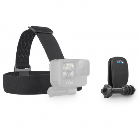 Camere de actiune si drone - GoPro Head Strap + QuickClip - sistem prindere pe cap pentru GoPro Hero