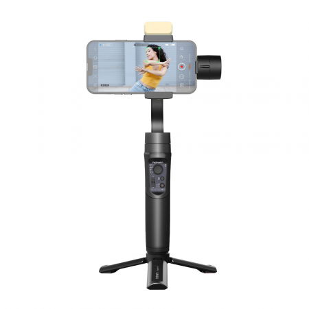Hohem iSteady Mobile Plus Stabilizator smartphone Kit cu LED magnetic [4]