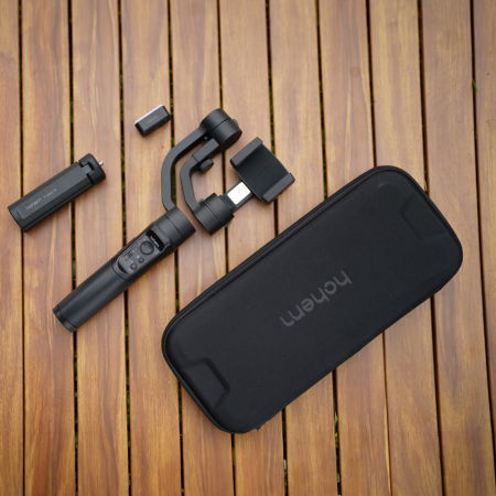 Hohem iSteady Mobile Plus Stabilizator smartphone Kit cu LED magnetic [8]