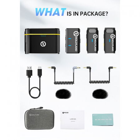 Hollyland LARK M1 DUO Sistem de microfon wireless dublu pentru 2 persoane [25]