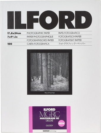 Fotografie pe film - Ilford Multigrade RC Deluxe Glossy 17.8x24cm 25buc