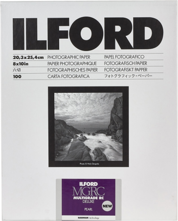 Fotografie pe film - Ilford Multigrade RC Deluxe Pearl 20.3x25.4cm 100
