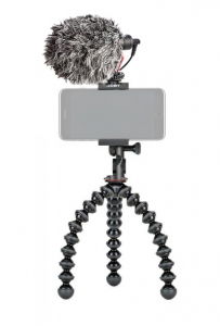 Solutii creatori continut - Joby GripTight PRO 2 GorillaPod Minitrepied flexibil pentru smartphone cu microfon
