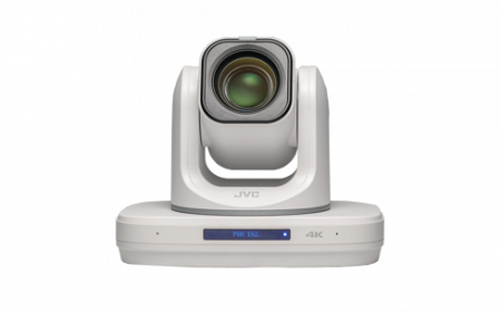 Camere videoconferinta PTZ - JVC KY-PZ510NWE Camera robotica de productie PTZ IP 4K/50p cu urmarire, NDI|HX si SRT (White)