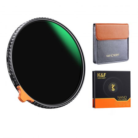 Accesorii aparate foto - K&F Concept Filtru ND variabil ND2-ND400 Multistrat 28 si NANO X 95mm