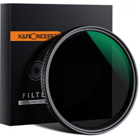 Accesorii aparate foto - K&F Concept Filtru ND variabil ND8-ND2000 Ultra-Slim Multistrat 82mm