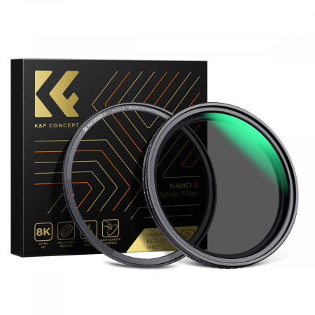 Accesorii aparate foto - K&F Concept Filtru ND Variabil Seria Nano-X, NO X Spot ND2-ND32 (1-5 Stopuri) Magnetic 67mm