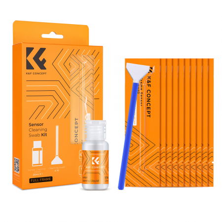 Accesorii aparate foto - K&F Concept Kit curatare senzor 24mm