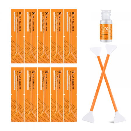 K&F Concept Set 10 spatule duble cu solutie pentru curatat senzor Full Frame [7]