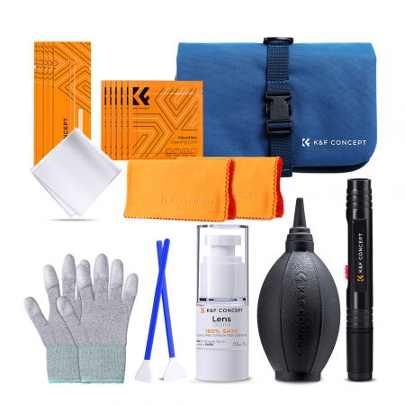 Solutii de curatare - K&F Concept Travel Kit 23 in 1 Kit de curatare profesionala