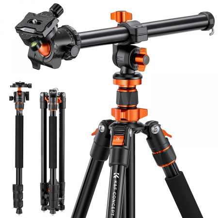 Accesorii aparate foto - K&F Trepied foto 2n1 (devine si monopied) si inaltime 2m