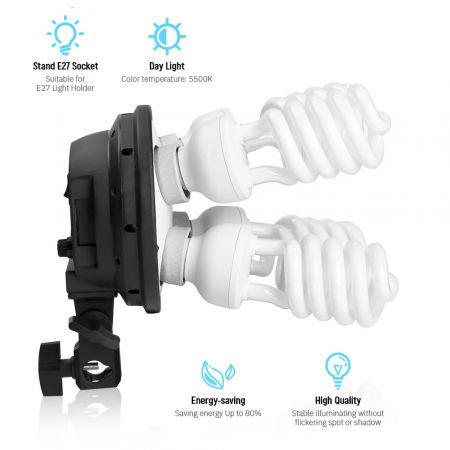 Kit lumini E27 135W x 8 cu softbox si stativ [5]