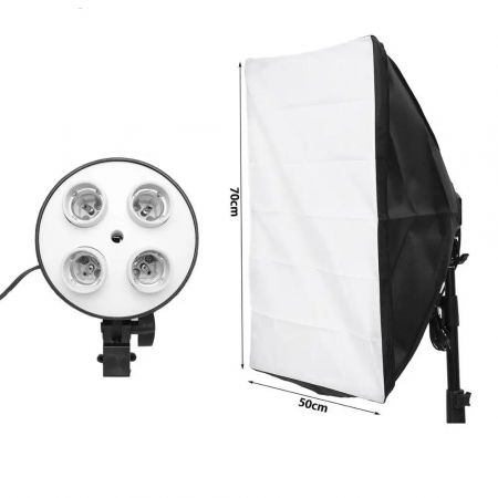 Kit lumini E27 45W x 4 cu softbox si stativ [4]