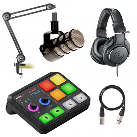 Microfoane - KIT Complet Audio-Video: Rode Streamer X cu Podmic si accesorii