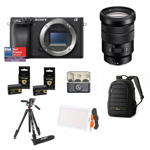 Kit Content Creator Sony A6400 + Obiectiv si Accesorii [1]