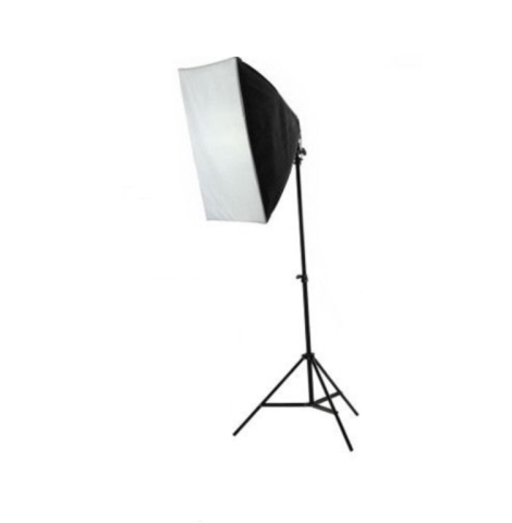 Lumini foto-video - Kit lumina E27 135W 5600K cu softbox 50 x 50cm si stativ