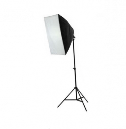Lumini foto-video - Kit lumina E27 135W cu softbox 50 x 50cm si stativ