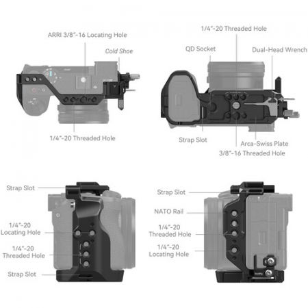 Kit SmallRig 4336 Cage pentru Sony Alpha 6700 [3]
