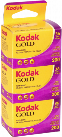 Fotografie pe film - Kodak film 135 Gold 200-36x3