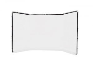 Fundal panoramic cu rama inclusa Alb 4.2 x 2.40m [1]
