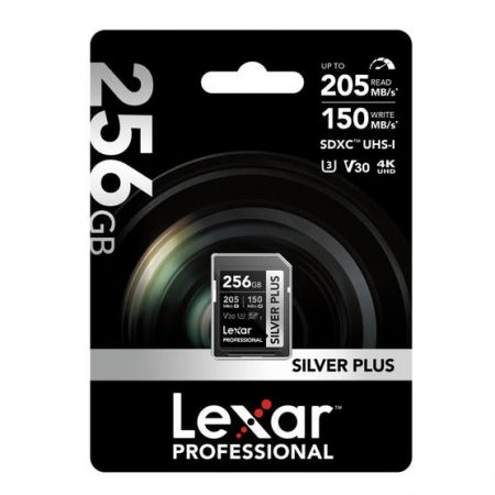 Resigilat: Lexar card memorie sdxc UHS-I v30 R205/W150 256GB [1]
