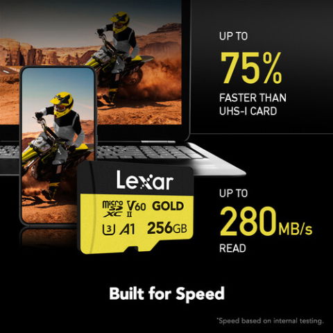 Lexar microSDXC GOLD UHS-II/C10/A1/U3 R280/W180 (V60) 256GB [2]
