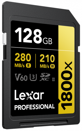 LEXAR SDXC Pro 1800x U3 UHS-II R280/W210 (V60) 128GB [1]