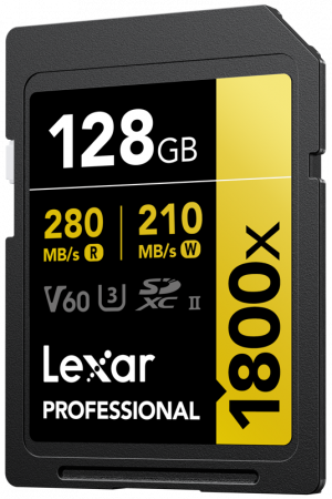 LEXAR SDXC Pro 1800x U3 UHS-II R280/W210 (V60) 128GB [2]