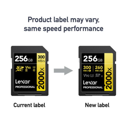Carduri memorie - Lexar SDXC Pro 2000X UHS-II U3 R300/W260 (V90) 256GB