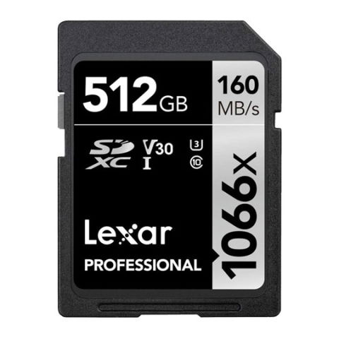 Carduri memorie - Lexar SDXC Professional SILVER Plus 1066x UHS-I/U3/A2/4K R205/W150 (V30) 512GB