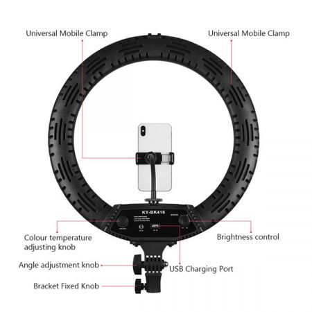 Lumina Ring Light LED Bicolor 3200K-5500k 60W [5]