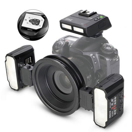 Blitz-uri externe - MeiKe MK-MT24N Blit Macro Twin pentru Nikon