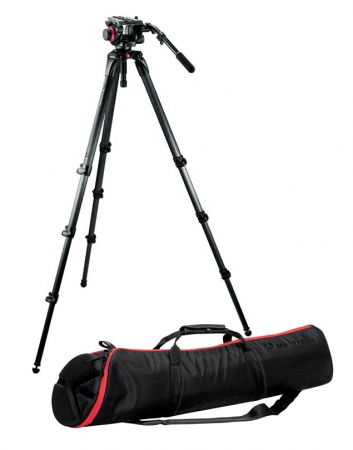 Accesorii camere video - Manfrotto 504HD,536K kit trepied video carbon