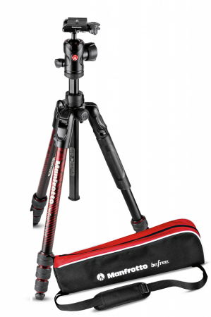 Manfrotto Befree Advanced Kit Trepied Foto Twist Red