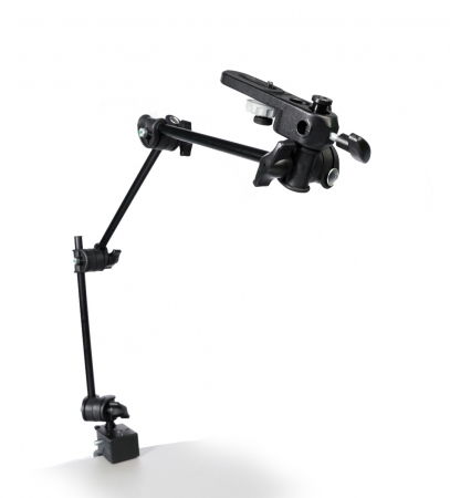 Accesorii de studio - Manfrotto brat articulat cu adaptor camera si menghina