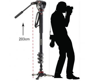 Manfrotto Monopied video fluid dedicat Mirrorless [1]