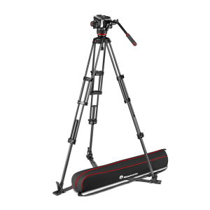 Accesorii camere video - Manfrotto MVK504XTWINGC Kit Trepied video Carbon cu spreader de podea