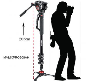 Manfrotto MVMXPRO500 monopied video cu baza Fluidtech [1]